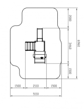 Машинка (оранжевый) тип 4 - ДИК 1.03.1.04-01 - Игровой комплекс H=750