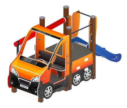 Машинка (оранжевый) тип 4 - ДИК 1.03.1.04-01 - Игровой комплекс H=750, фото 2