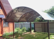 Навес для автомобиля арочный