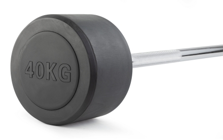 Штанга неразборная обрезиненная 40 кг Прямой гриф, фото 1