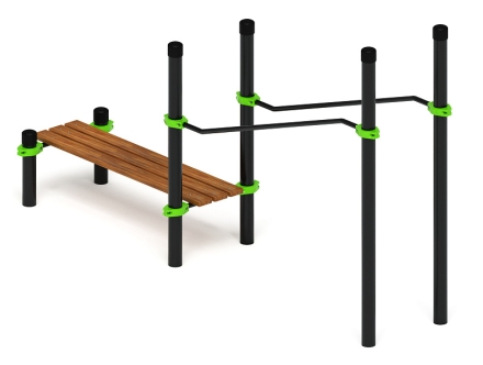 Воркаут ЛОВ 108 зеленый ВТ 102.24-02, фото 3