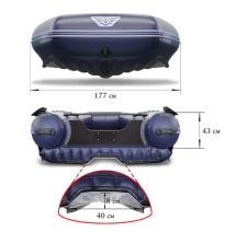 Лодка ПВХ Флагман DK 450 Jet НДНД надувная под мотор Лодка ПВХ Флагман DK 450 Jet НДНД надувная под мотор