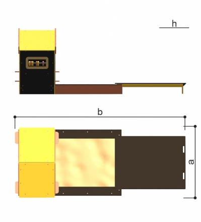 Игровой домик-песочница Romana 057.91.00 для детской площадки, фото 7