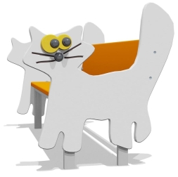 Скамейка детская Котенок ВСТ 1291 для игровой площадки