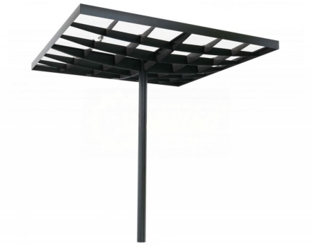 Теневой навес Руф 3, с прозрачным поликарбонатом, высота 2,5 м, фото 1