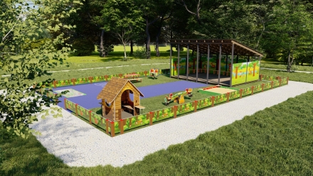 Комплект для детского сада TORUDA Полянка (10х15 м), фото 6