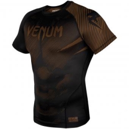 Рашгард Venum NoGi 2.0 Black/Brown S/S, фото 2