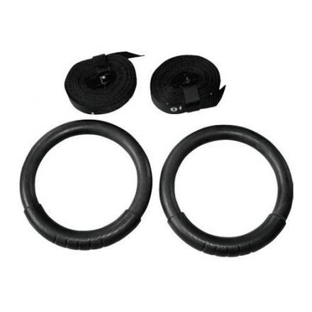 Гимнастические кольца с нейлоновыми ремнями First Place Rings, фото 1