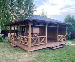 Квадратная беседка Гостевая Квадратная беседка Гостевая