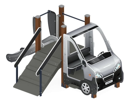 Машинка (серый) тип 4 - ДИК 1.03.1.04-02 - Игровой комплекс H=750, фото 4