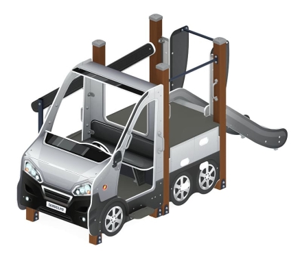 Машинка (серый) тип 4 - ДИК 1.03.1.04-02 - Игровой комплекс H=750, фото 1