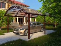 Навес для авто арочный для загородного дома