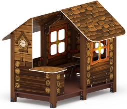 Домик с часами (Коричневый) - МФ 10.01.09-02, фото 1