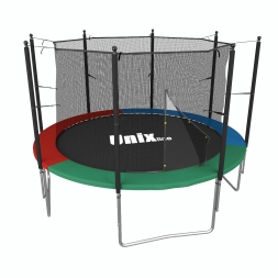 Батут Unix line Simple 12 ft Color (inside) с защитной сеткой, фото 1