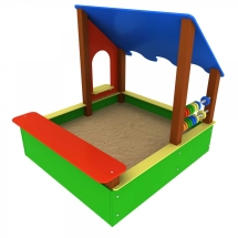 Песочница СКИ 132 с навесом для детской площадки Песочница СКИ 132 с навесом для детской площадки