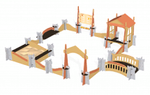 Игровой комплекс с песочницей Romana 115.75.00 для детской площадки