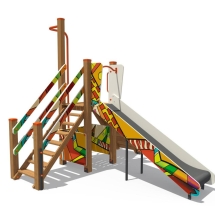 Детский городок с горкой 1,2м, паттерн "Этник" ДГ3010.01.01.01 Детский городок с горкой 1,2м, паттерн "Этник" ДГ3010.01.01.01