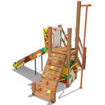 Детский городок с горкой 1,2м, паттерн "Этник" ДГ3010.01.01.01 Детский городок с горкой 1,2м, паттерн "Этник" ДГ3010.01.01.01