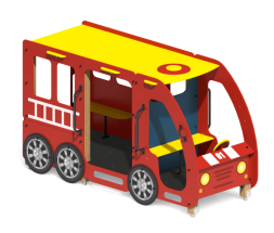 Игровой комплекс Пожарная машина ИО-03 для детской площадки  Игровой комплекс Пожарная машина ИО-03 для детской площадки