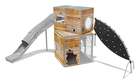 Игровой комплекс Эко Кубус VST 4504 для детской площадки, фото 2