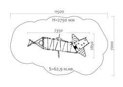 Спортивный комплекс 09209 для спортивной площадки, фото 3