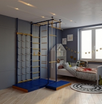 Детский спортивный комплекс Городок Babysport 4-х опорный с сеткой-60см. Детский спортивный комплекс Городок Babysport 4-х опорный с сеткой-60см.