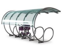 Парковка для колясок и велосипедов с навесом Шасси 2