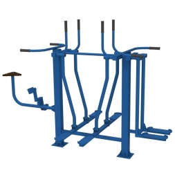 Уличный тренажер &quot;Лыжники + Велосипед + Разведение&quot;, фото 4