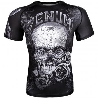 Рашгард Venum Santa Muerte 3.0 Black/White S/S, фото 1