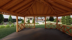 Квадратная беседка ЕЛЬНИК, фото 5 Квадратная беседка ЕЛЬНИК, фото 5