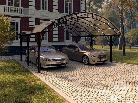 Арочный навес для автомобиля для особняка, фото 1
