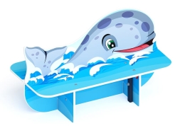 Кит - Скамейка детская - МФ 41.17.01, фото 4