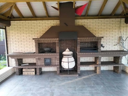 Печь Аристократ 832 Радиальный кирпич красный, фото 5