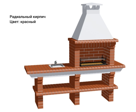 Печь Аристократ 704 Прямоугольный кирпич красный с коричневым, фото 13