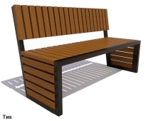 Скамейка парковая Аллея, Лиственница 3 м