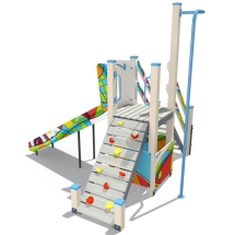 Детский городок с горкой 1,2м, паттерн "Фэнтази" ДГ3010.01.02.01 Детский городок с горкой 1,2м, паттерн "Фэнтази" ДГ3010.01.02.01