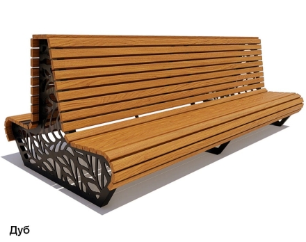 Скамейка уличная Ялта, Лиственница 1,8 м, фото 3