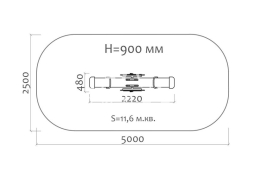 Качели-балансир Колобок 04111.21 для детской площадки, фото 3
