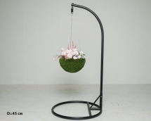 Топиари подвесное кашпо Нино, d = 65 см - газон Deluxe Топиари подвесное кашпо Нино, d = 65 см - газон Deluxe