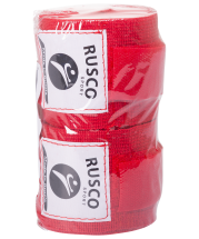 Бинт боксерский, 3,5 м, хлопок, красный Бинт боксерский, 3,5 м, хлопок, красный