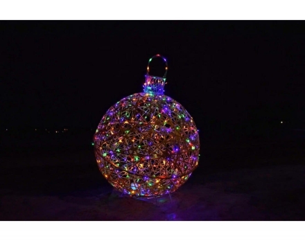 Светящаяся фигура Ёлочная игрушка на раме (диаметр 1 м), фото 1