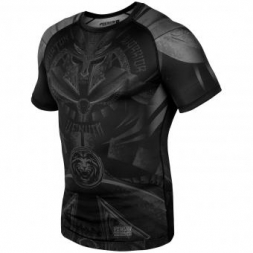 Рашгард Venum Gladiator Black/Black S/S, фото 2