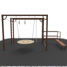 W-1.7.13 Спортивная площадка с качелями Гнездо W-1.7.13 Спортивная площадка с качелями Гнездо