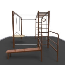 W-1.7.13 Спортивная площадка с качелями Гнездо W-1.7.13 Спортивная площадка с качелями Гнездо