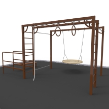 W-1.7.13 Спортивная площадка с качелями Гнездо W-1.7.13 Спортивная площадка с качелями Гнездо