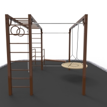 W-1.7.13 Спортивная площадка с качелями Гнездо W-1.7.13 Спортивная площадка с качелями Гнездо