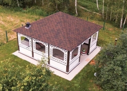 Квадратная беседка БОЛЬШАЯ АЗИЯ, фото 8 Квадратная беседка БОЛЬШАЯ АЗИЯ, фото 8