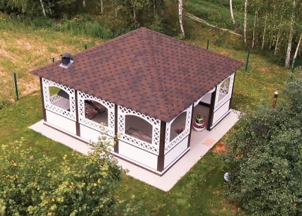 Квадратная беседка БОЛЬШАЯ АЗИЯ, фото 8