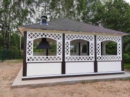 Квадратная беседка БОЛЬШАЯ АЗИЯ, фото 7 Квадратная беседка БОЛЬШАЯ АЗИЯ, фото 7