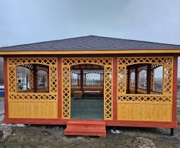 Квадратная беседка БОЛЬШАЯ АЗИЯ, фото 2 Квадратная беседка БОЛЬШАЯ АЗИЯ, фото 2